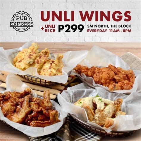 Unlimited wings - Unlimited chicken wings, Pasta, Rice and drinks. Silog and sizzling meals. Wings N’ Us Tandang Sora, Quezon City, Philippines. 9,117 likes · 7 talking about this · 253 were here. Unlimited chicken wings, Pasta, Rice and drinks....